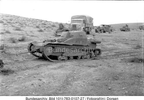 Nordafrika, italienischer Panzer L3/33