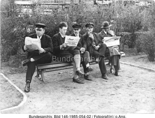 Berlin, arbeitslose SA-Männer