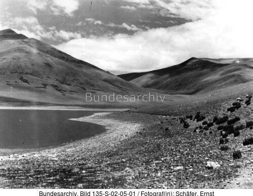 Tibetexpedition, Landschaftsaufnahme, See