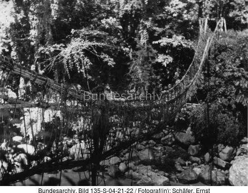 Tibetexpedition, Tistatal mit Brücke