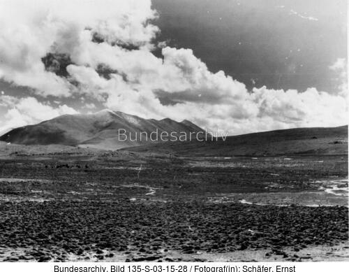 Tibetexpedition, Landschaftsaufnahme, Steppe