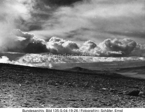 Tibetexpedition, Landschaftsaufnahme, Steppe