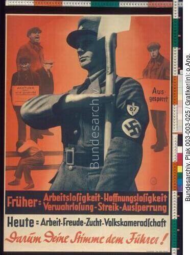 Reichstagswahl, Volksabstimmung, Wahlplakat NSDAP