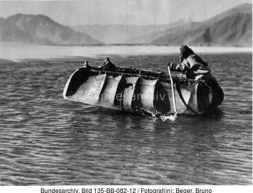 Tibetexpedition, Floß bei Chagsam