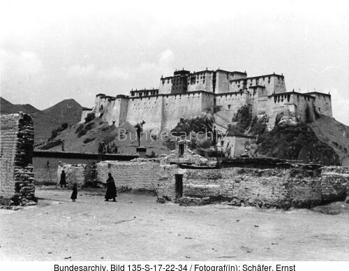 Tibetexpedition, Shigatse, Burg