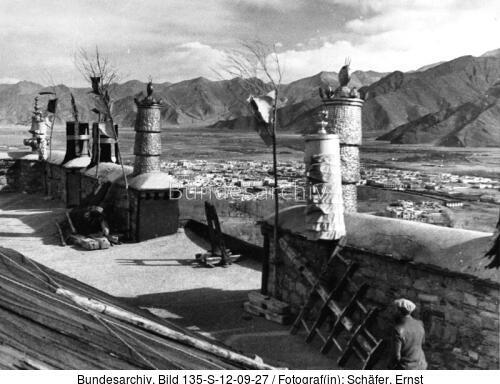 Tibetexpedition, Blick vom Dach des Potala