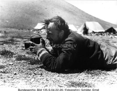Tibetexpedition, Krause filmend