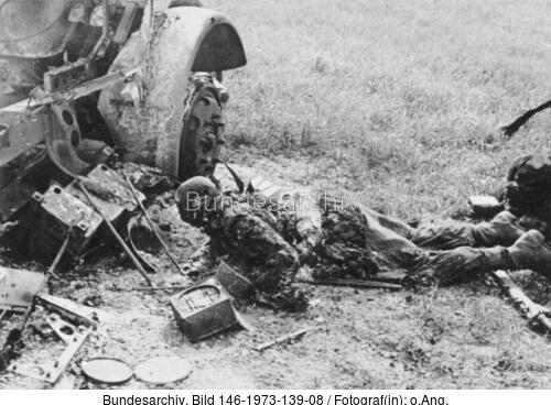 Bei Amiens, gefallener englischer Soldat