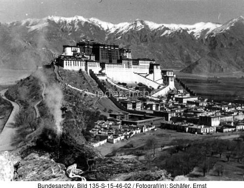 Tibetexpedition, Blick auf Potala vom Medizinberg