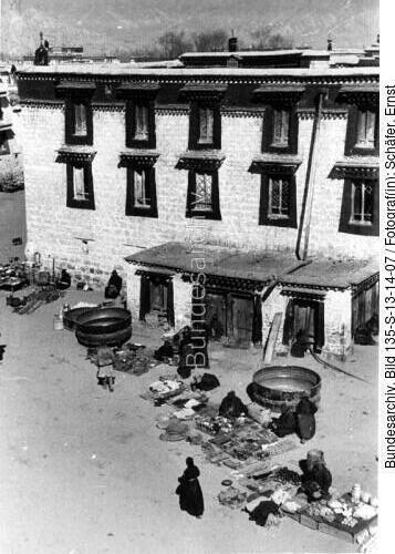 Tibetexpedition, Lhasa, Markt