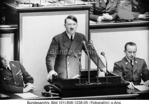 Berlin, Reichstagssitzung, Rede Adolf Hitler