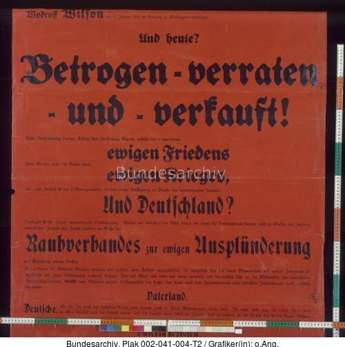 NSDAP, Versammlungsaufruf, Versailler Vertrag