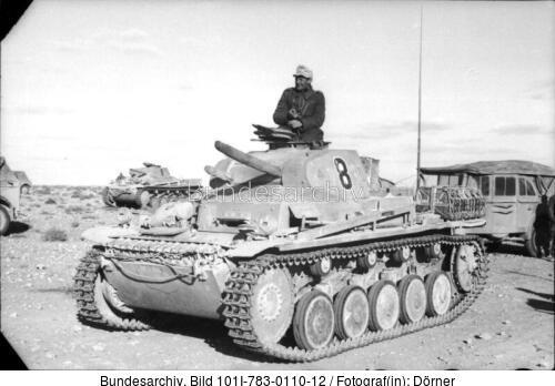 Nordafrika, Panzer II, Kraftfahrzeuge