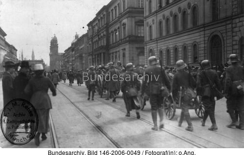 Revolution in Bayern, Gardeschützendivision