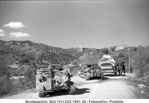 Albanien, italienische Spähpanzer AB41