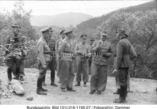 Italien, Albert Kesselring mit Offizieren