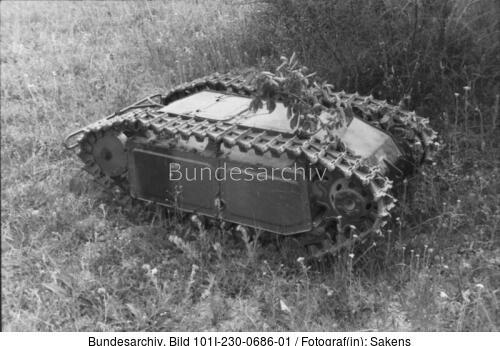 Russland-Krim, Sprengpanzer "Goliath"