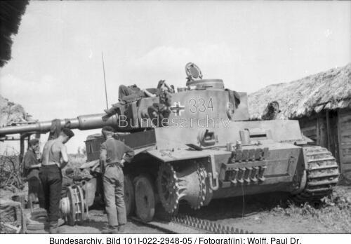 Russland, Panzer VI (Tiger I), Kettenschaden