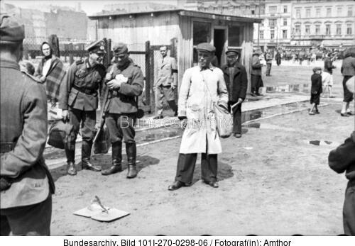 Polen, Ghetto Warschau, Straßenszene