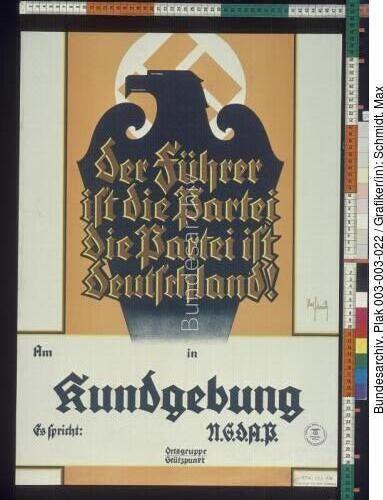 Reichstagswahl, Volksabstimmung, Wahlplakat NSDAP