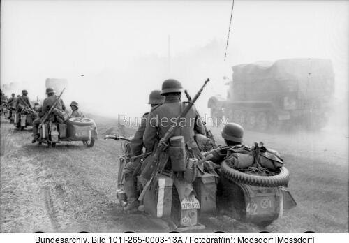 Russland, Motorräder mit Beiwagen