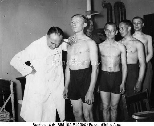 Potsdam, Musterung für die Wehrmacht