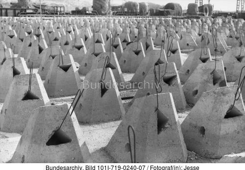 Pas de Calais, Atlantikwall, Betonhindernisse