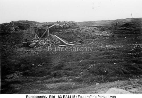 Russland, Cholm, Vorposten-Bunker