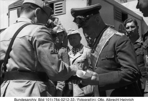 Nordafrika, Rommel, Ordensverleihung