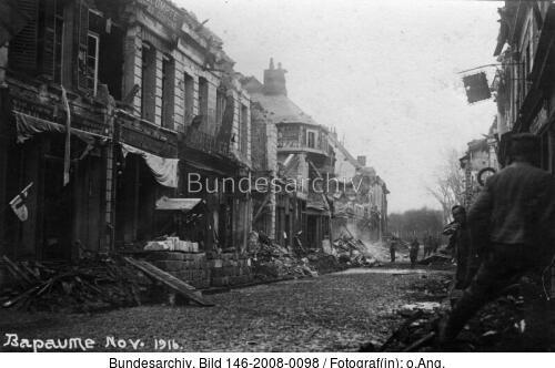 Frankreich, Bapaume, Zerstörungen
