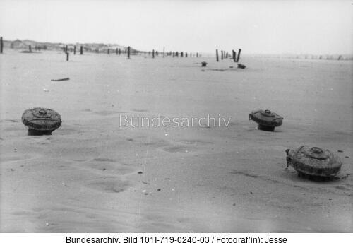 Pas de Calais, Atlantikwall, Minen am Strand