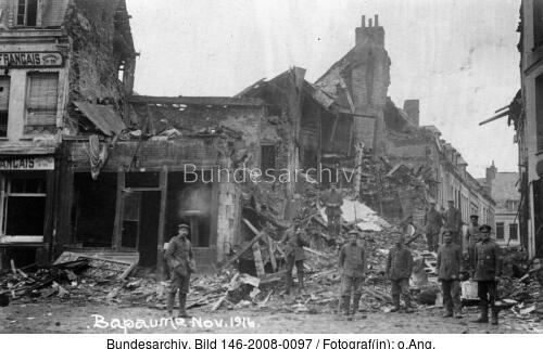 Frankreich, Bapaume, Zerstörungen