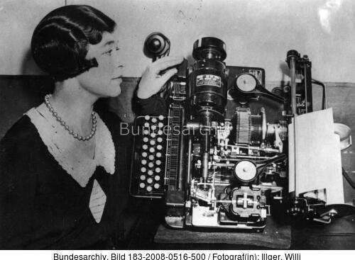 Fernschreibmaschine mit Telefonanschluss
