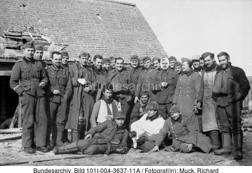 Russland, Cholm, Soldatengruppe