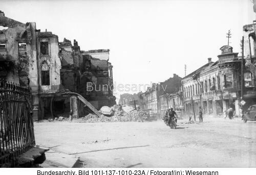 Weißrussland, Minsk, Zerstörungen