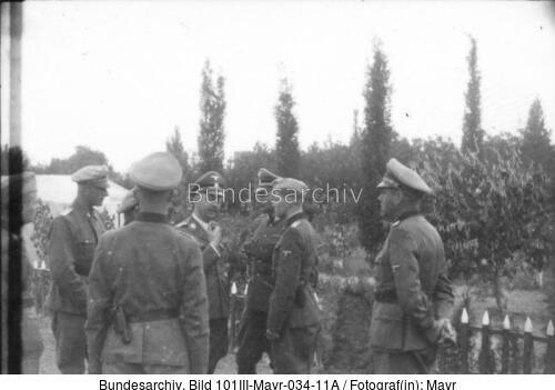 Griechenland, Himmler mit Offizieren der Waffen-SS