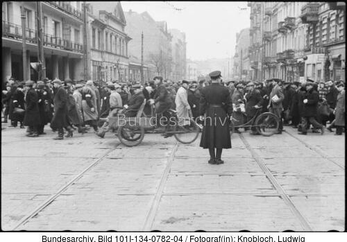 Polen, Ghetto Warschau, Straßenszene