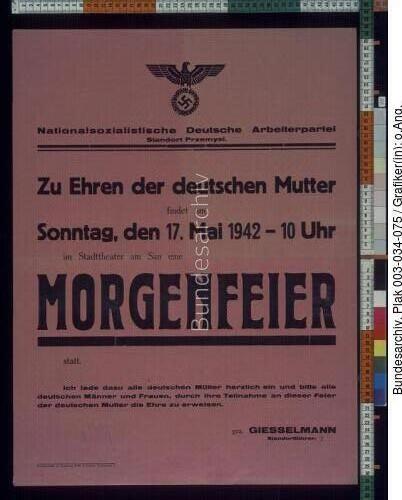 Polen, NSDAP, <span class="match">Mutter</span>tag
