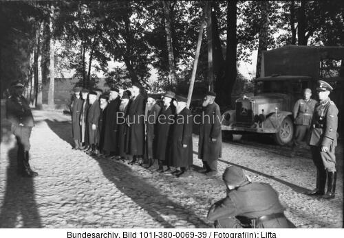 Polen, Verhaftung von Juden, Filmaufnahmen