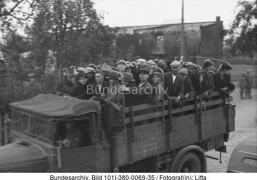 Polen, Verhaftung von Juden, Transport