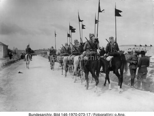 Türkische Kavallerie südlich von Jerusalem