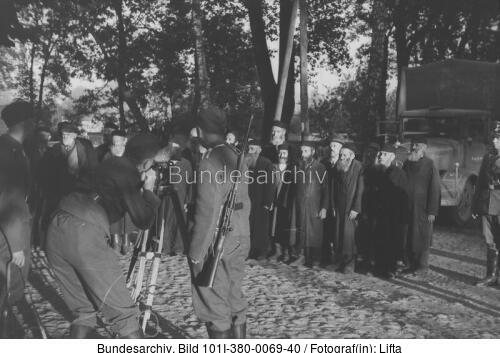 Polen, Verhaftung von Juden, Filmaufnahmen