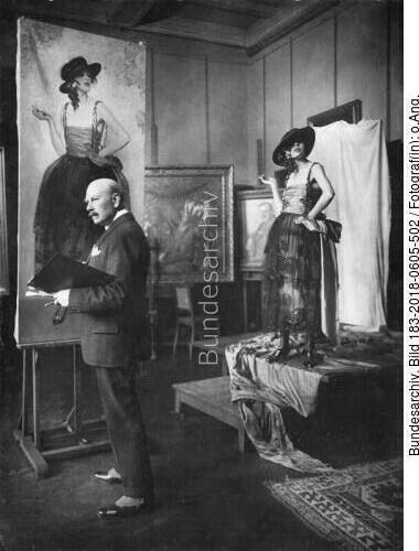 Arthur Kampf im Atelier