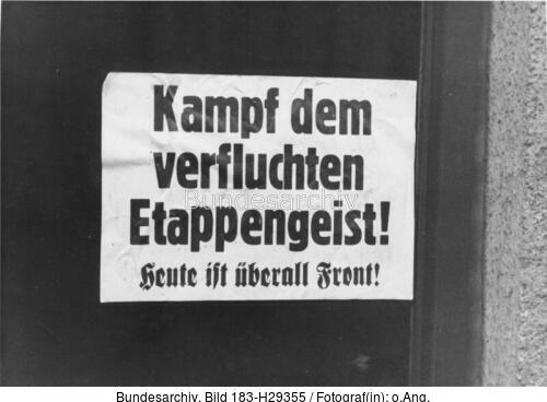 Breslau, Plakat mit Durchhalteparole