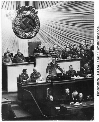 Berlin, Reichstagssitzung, Rede Adolf Hitler