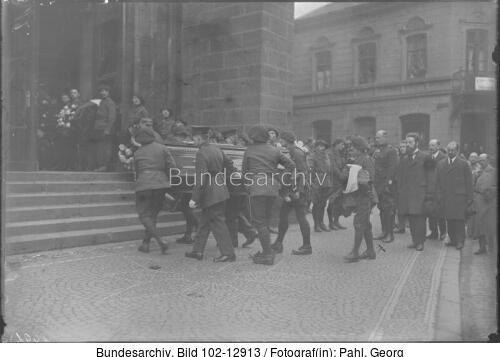 Buer, Beisetzung eines französischen Offiziers