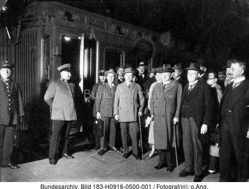 Berlin, deutscher Völkerbunddelegation, Abreise