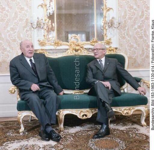 Berlin, Janos Kadar und Erich Honecker