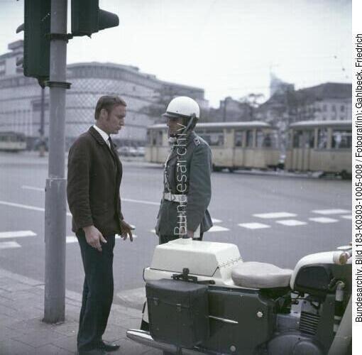 Leipzig, Volkspolizei, Verkehrskontrolle