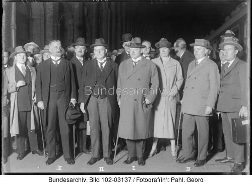 Berlin, deutscher Völkerbunddelegation, Abreise